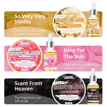 Load image into Gallery viewer, Body Glaze &amp; Body Oil Combination Various Flavors Non-greasy Hydrating and Moisturizing Body Lotion Massage
