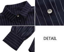 Load image into Gallery viewer, Vintage Striped Loose Shirt Women
