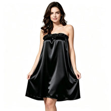 Load image into Gallery viewer, Female Nighty Dress Hot Nightdress Satin Elegant Sleep Dress 2026 Women's Sleepwear Sexy Dresses Sleeveless Strapless Nightgown
