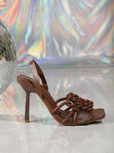 Load image into Gallery viewer, Women Square Toe Slingback Heel Sandals
