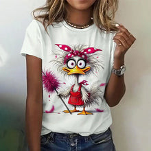 Load image into Gallery viewer, Playful Oversized Cartoon Casual Tee
