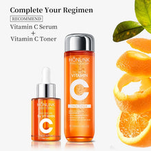 Load image into Gallery viewer, Vitamin C Skincare Travel Skincare Toner+ Serum+Face Cream Moisturizing Brightening Hydrating Facial Serum Face Care Set
