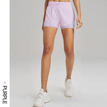 Load image into Gallery viewer, Yoga Shorts Sports Fitness Shorts High Waist Running Fake Two Pieces Anti-Shine Shorts Women's Double Layer Training Leggings
