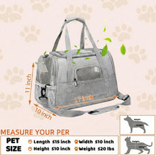 Load image into Gallery viewer, Airline Approved Pet Carrier Soft Sided Cat Dog Travel Bag Breathable Mesh Portable Foldable Puppy Kitten Transport Pouch Under
