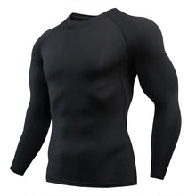 Load image into Gallery viewer, Gym Sports T-shirts for Men Long Sleeve Tights Boxing Sportswear Breathable Quick Dry Fitness Tops Male Outdoor Training Clothes
