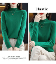 Load image into Gallery viewer, Merino Wool Mock Neck Pullover
