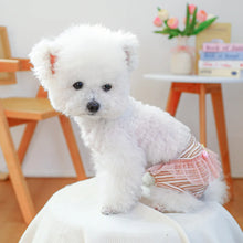 Load image into Gallery viewer, Striped Cotton Puppy Panties Set
