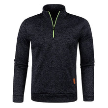 Load image into Gallery viewer, Men Sweatshirts Spring Autumn Pullover Half Zipper Pullover for Male Hoody Outdoor Sweatshit Solid Color Stand Collar
