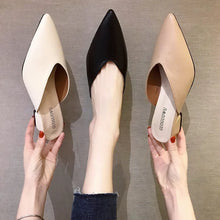 Load image into Gallery viewer, Women High Heels Slippers  Baotou Women Shoes Sexy Pointed Toe Chunky Heels Mules Outdoor Walking Slides Chaussure Femme 2024
