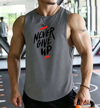 Load image into Gallery viewer, Men's Summer Fitness Muscle Sports Tank Top Breathable Moisture Wicking Loose Sleeveless Quick Dry Training T-Shirt Letter Print
