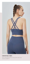 Load image into Gallery viewer, New Summer Sexy Sports Bras Women Fitness Vest Sports Top Cross Back Yoga Bra Running Fitness Breathable Shockproof Yoga Bra

