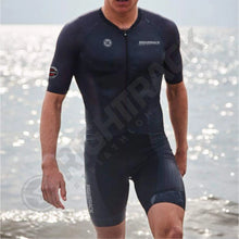 Load image into Gallery viewer, RIGHTTRACK Trisuit MEN'S Triathlon Jumpsuit Summer Skinsuit Swimming Cycling Running Competition Apparel Custom Names Flags
