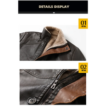 Load image into Gallery viewer, Vintage Faux Leather Winter Coat

