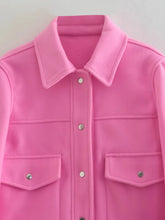 Load image into Gallery viewer, HH Jackets For Womens Autumn Fashion Solid Front Pockets Button Long Sleeve Jacket Elegant Woman Casual Outerwear Coat
