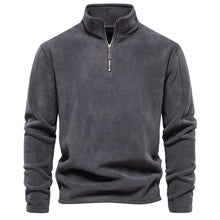 Load image into Gallery viewer, Thick Fleece Zip Neck Pullover
