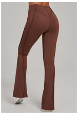 Load image into Gallery viewer, Gym Workout Women's Wide-Leg Tight-Fitting Hip-Lifting Yoga Flared Pants Dance High-Waist Flared Casual Outdoors Sports Trousers
