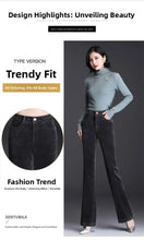 Load image into Gallery viewer, High Waist Corduroy Women's Pants Spring Autumn Winter Fashion Micro Flared Casual Trousers Slimming Warm Long Pants
