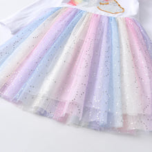 Load image into Gallery viewer, Unicorn Sequin Gradient Girls Dress

