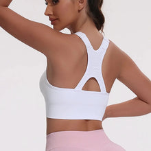 Load image into Gallery viewer, Beautiful Back Sports Bras For Women Seamless Adjustable Strap Shockproof Elastic Fitness Athletic Brassiere Slim Yoga Top
