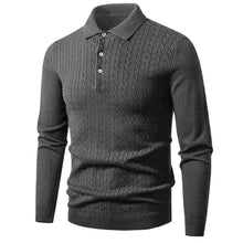 Load image into Gallery viewer, Ribbed Polo Knit Pullover
