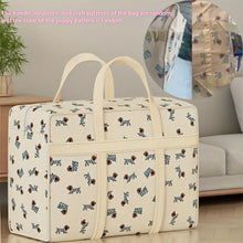 Load image into Gallery viewer, 1pc Foldable Luggage Organizer Bag with Cute Puppy Pattern,Large Capacity Space-Saving Travel Storage Bag,Durable Polyester bag
