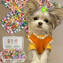 Load image into Gallery viewer, Pet Hair Accessory Set, Cute Designs of Flowers, Bows, Fruits, and Small Animals, Headbands and Hairbands Suitable for Dogs and Cats (Hair Accessories Only, Random Styles and Colors)

