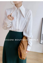 Load image into Gallery viewer, Elegant Satin Office Casual Shirt
