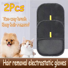 Load image into Gallery viewer, Pet Grooming Gloves Static Dedusting Brush Pet Hair Remover Brush Removing Dog Cat Hair From Sofa Carpet Clothes Pet Products

