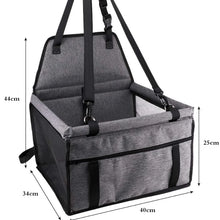 Load image into Gallery viewer, Dog Car Seat Cover Foldable Hammock Pet Harness Cat Bag Basket Stable and Foldable Travel Pet Dog and Cat Safety Car Seat

