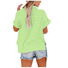 Load image into Gallery viewer, Summer Women Shirts Tops Cotton Linen T-shirt Women Top Camisas Mujer Casual T-Shirt Streetwear Loose Female T-Shirts New Shirt

