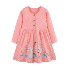 Load image into Gallery viewer, Butterfly Polka Princess Girls Dress
