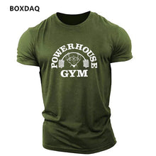 Load image into Gallery viewer, Gym Weightlifting Sports Men's T-Shirts Summer Short Sleeve Fitness Sports Male T Shirt  O-Neck Casual Loose Tops 6XL Plus Size
