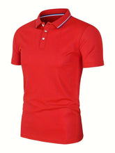 Load image into Gallery viewer, 2025 Hot Sale Men's Summer Casual Breathable Comfortable Polo Shirt Men's Solid Color High Quality Short Sleeve T-Shirt
