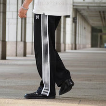 Load image into Gallery viewer, Unisex Embroidery Track Suit Striped Tape Zip‑Up Jacket Pants Set Casual Sportswear Outfit Long Sleeve Athletic Tracksuit Set
