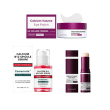 Load image into Gallery viewer, Calcium Skincare Set Anti-Aging Calcium Volume Facial Serum Eye Patches Multi Balm Fade Fine Lines Reduce Dark Circles Nourishes
