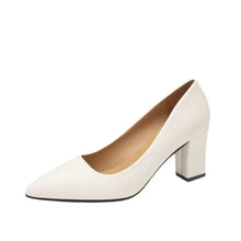 Load image into Gallery viewer, High Heels Women 2025 Summer New Pointed Shallow Mouth Work Shoes Thick Heel Fashion Versatile High Heels
