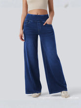 Load image into Gallery viewer, Wide Leg Zipper Detail Jeans
