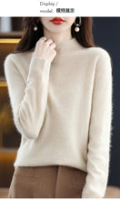 Load image into Gallery viewer, Merino Wool Mock Neck Pullover
