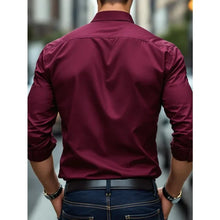 Load image into Gallery viewer, Smart Casual Elastic Shirt Men

