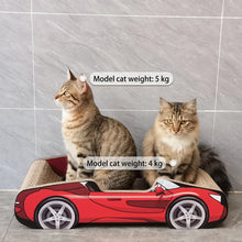 Load image into Gallery viewer, Cute Cat Beds Kitten Bed Soft and Cozy Small Dog Beds with Pillow Washable Pet Mat for Puppy and Kitty Funny Supercar Cat Toys
