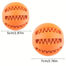 Load image into Gallery viewer, Dog Toy Ball, Nontoxic Bite Resistant Toy Ball for Pet Dogs Puppy Cat, Dog Pet Food Treat Feeder Chew Tooth Cleaning Ball
