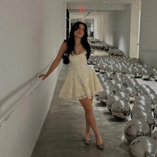 Load image into Gallery viewer, Elegant Lace-Up A-Line Summer Dress

