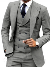 Load image into Gallery viewer, Slim Fit Three-Piece Wedding Suit

