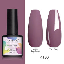 Load image into Gallery viewer, NAILCO 8ml Pink Red Colors Gel Nail Polish Nail Art Varnishes Gel Lacquer Coat LED Nails Manicure Design UV Gel Varnish Soak Off
