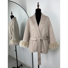Load image into Gallery viewer, Fox Fur Woolen Coats Women's Short Coat Office Lady Removable Elegant Double-sided Wool Overcoat 2025 New Cardigan Jacket

