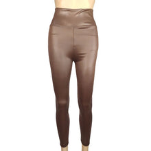Load image into Gallery viewer, Trendy New Women's Leggings High Waisted Tight and Sexy Faux Leather Pants Colorful Yoga Pants for Women
