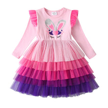 Load image into Gallery viewer, Pink Layered Princess Girls Dress
