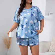 Load image into Gallery viewer, Plus Size Printed Pajama Set
