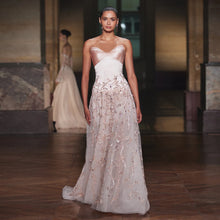 Load image into Gallery viewer, Pink Beaded Sweetheart Evening Gown
