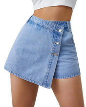 Load image into Gallery viewer, Trendy Asymmetric High Waist Denim Shorts
